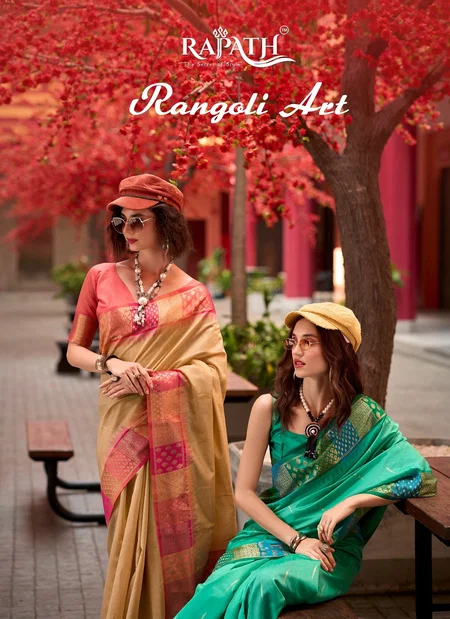 Rangoli Art By Rajpath Banarasi Silk Daily Wear Saree Wholesalers In Delhi
